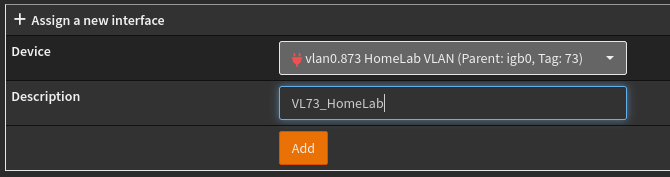 VLAN Assignment Creation